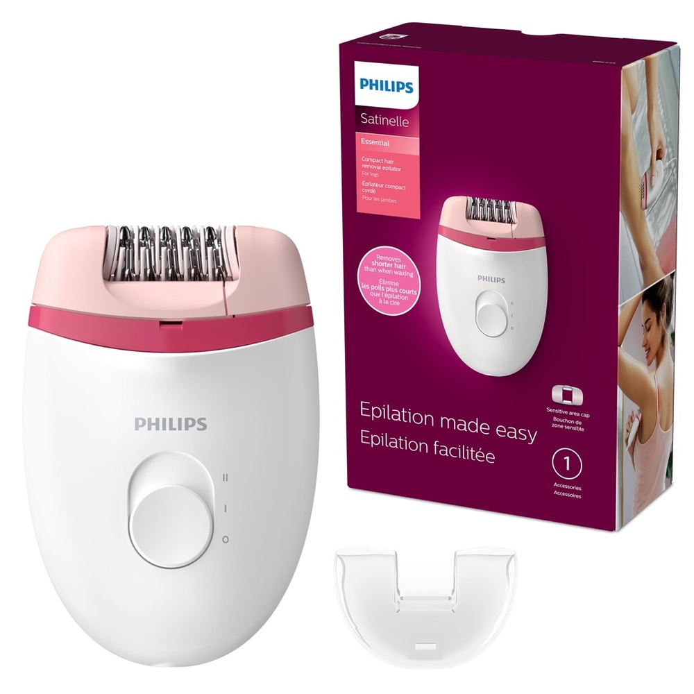 Philips Beauty Satinelle Essential Compact Hair Removal Epilator For Women NIB